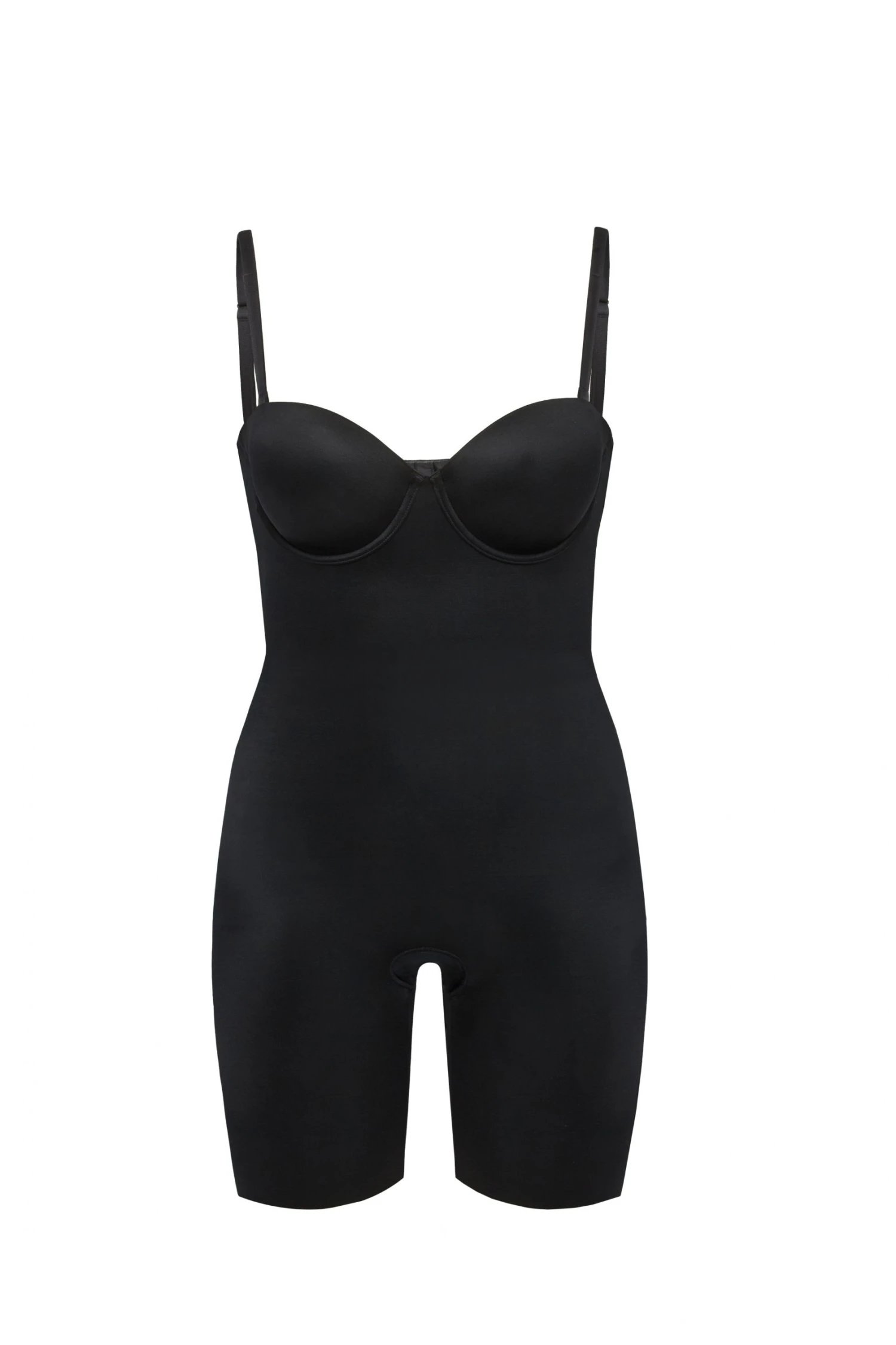 Spanx Suit Your Fancy Strapless Cupped Mid-Thigh Bodysuit Bodysuits 10 Spanx Suit Your Fancy Strapless Cupped Mid-Thigh Bodysuit Bodysuits